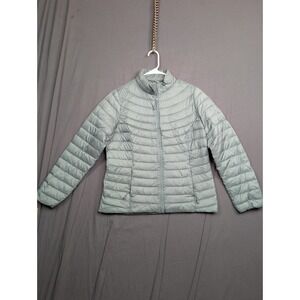 32 DEGREES Packable Down Alternative Puffer Jacket, Light Sage Green, Size M